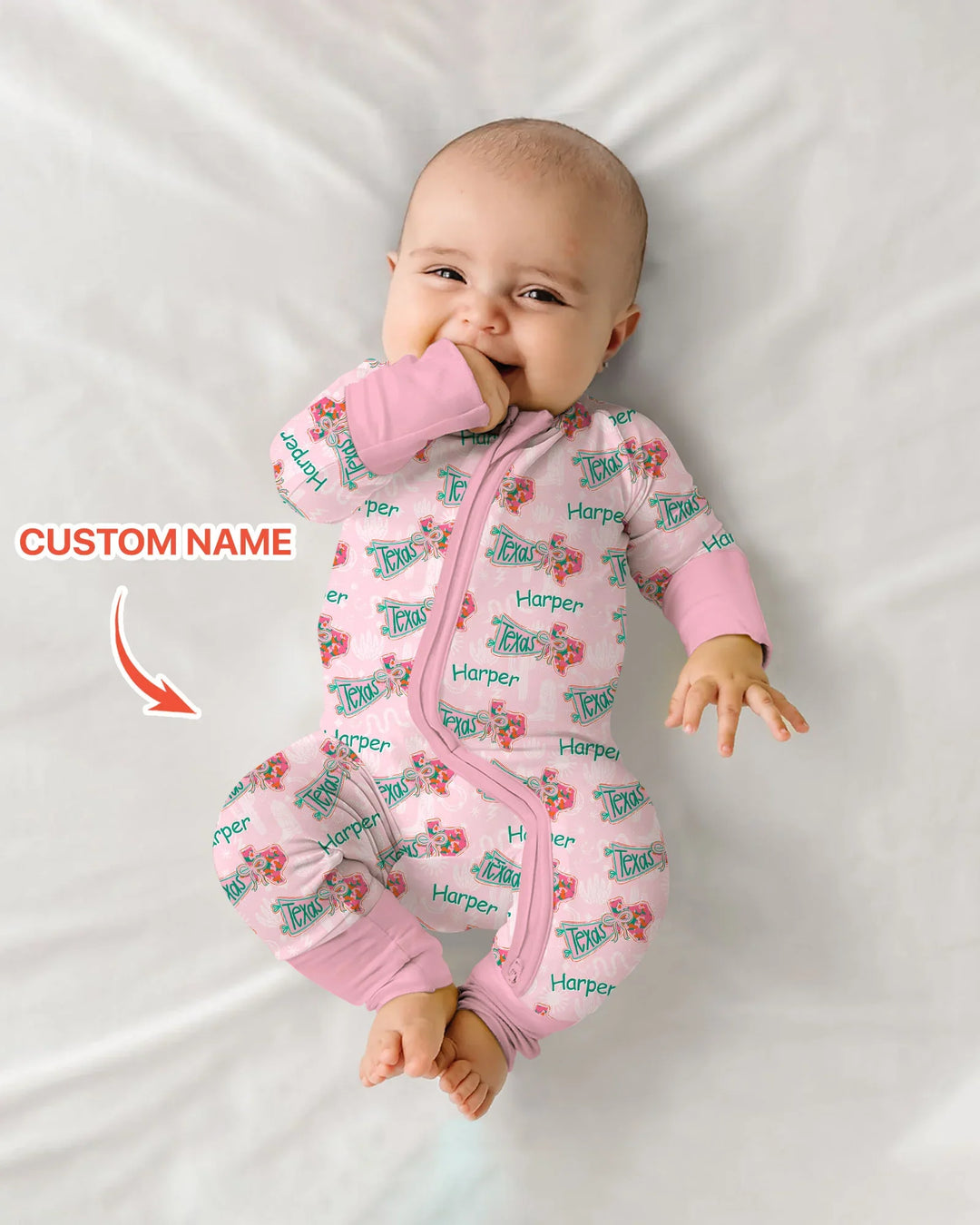 Gerippte Babykleidung mit individuellem Foto - Weich &amp; Skizzenhaft