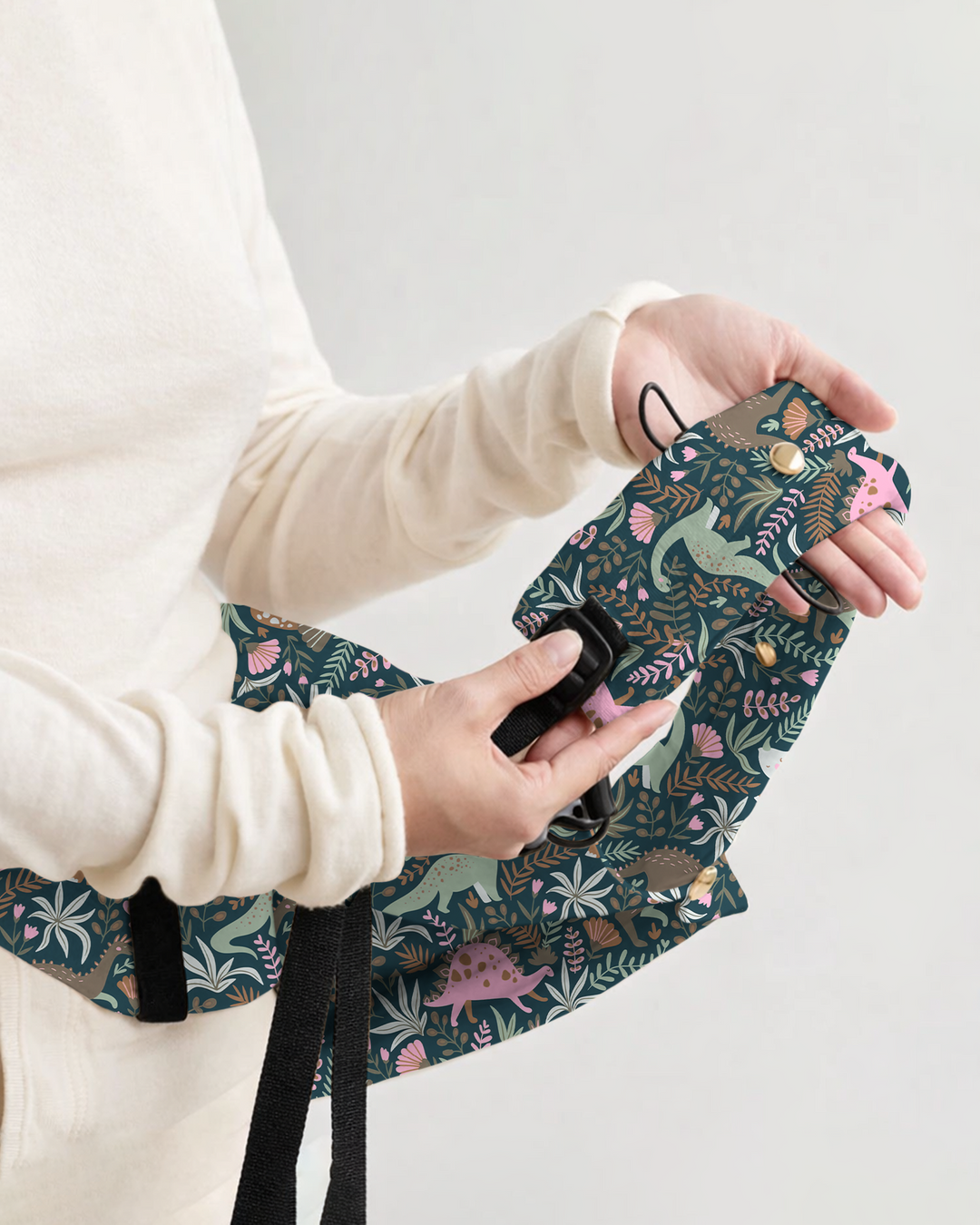 Whimsical Dino Garden Adventure Baby Carrier