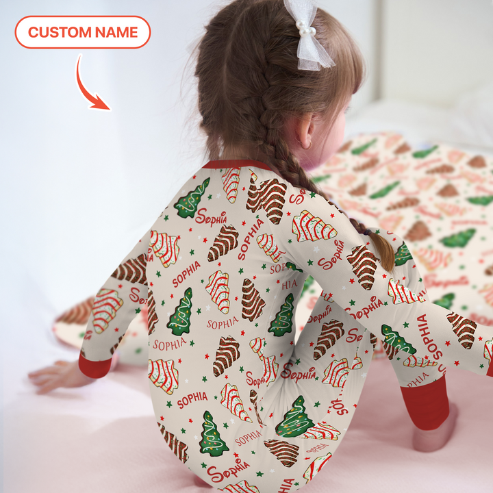 Christmas Tree Cake Custom Name Convertible Zippy