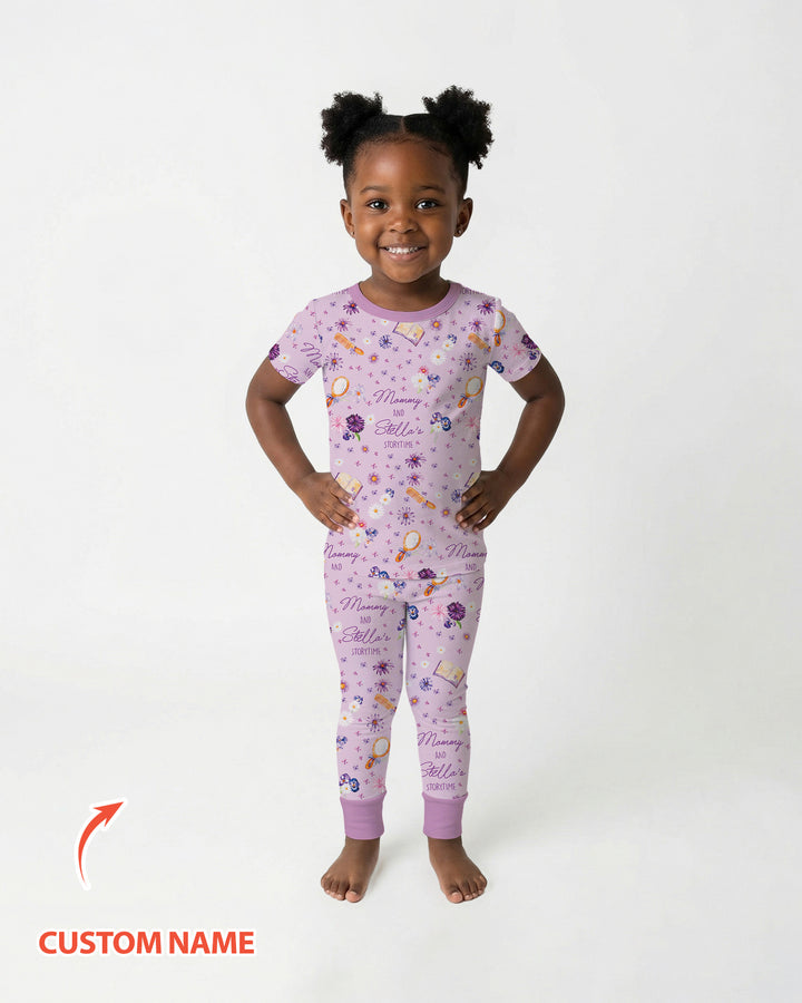 Zweiteiliges, kurzärmliges Pyjama-Set mit Marienkäfern