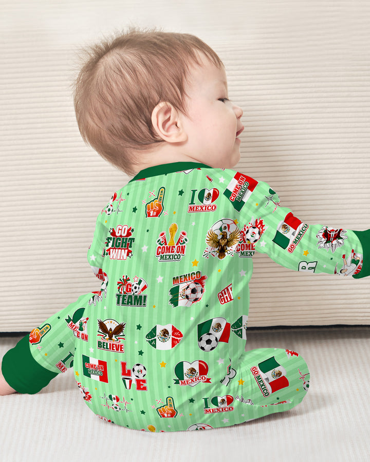 Soccer Game Day Go Team Mexico Family Matching Bamboo Convertible Zippy