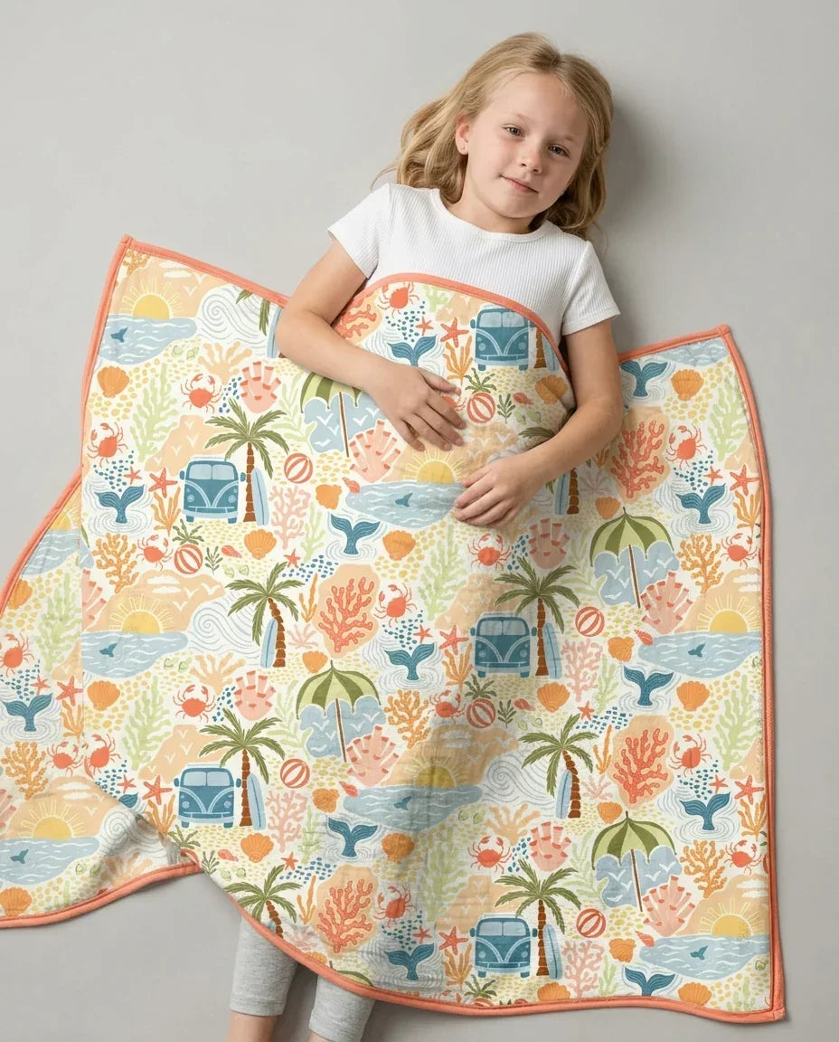 Beachy Boho Bamboo Blanket