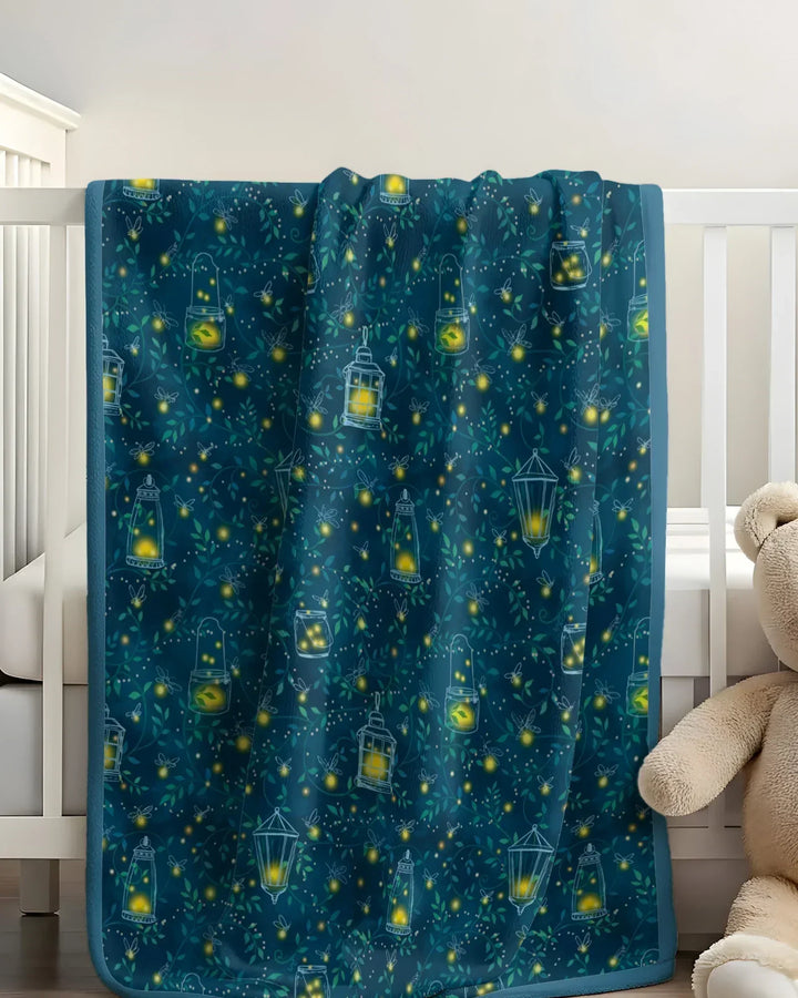 Firefly Evening Forest Bamboo Blanket