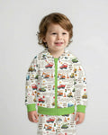 Bible Verse Construction Trucks Bamboo Zip Hoodie