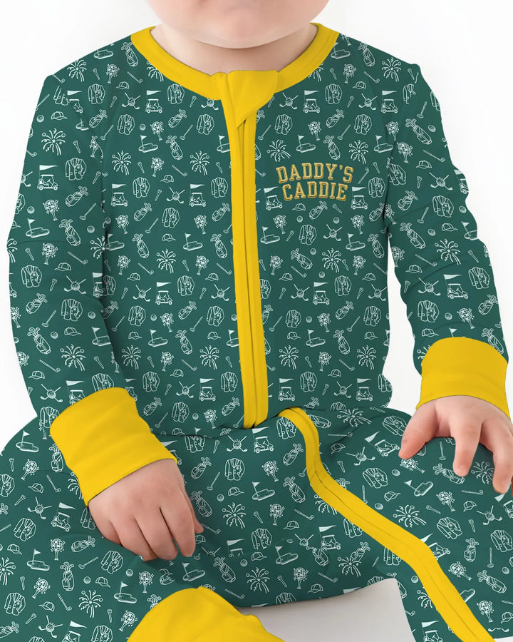 Embroidered Matching With Dad Golf Club Bamboo Convertible Zippy
