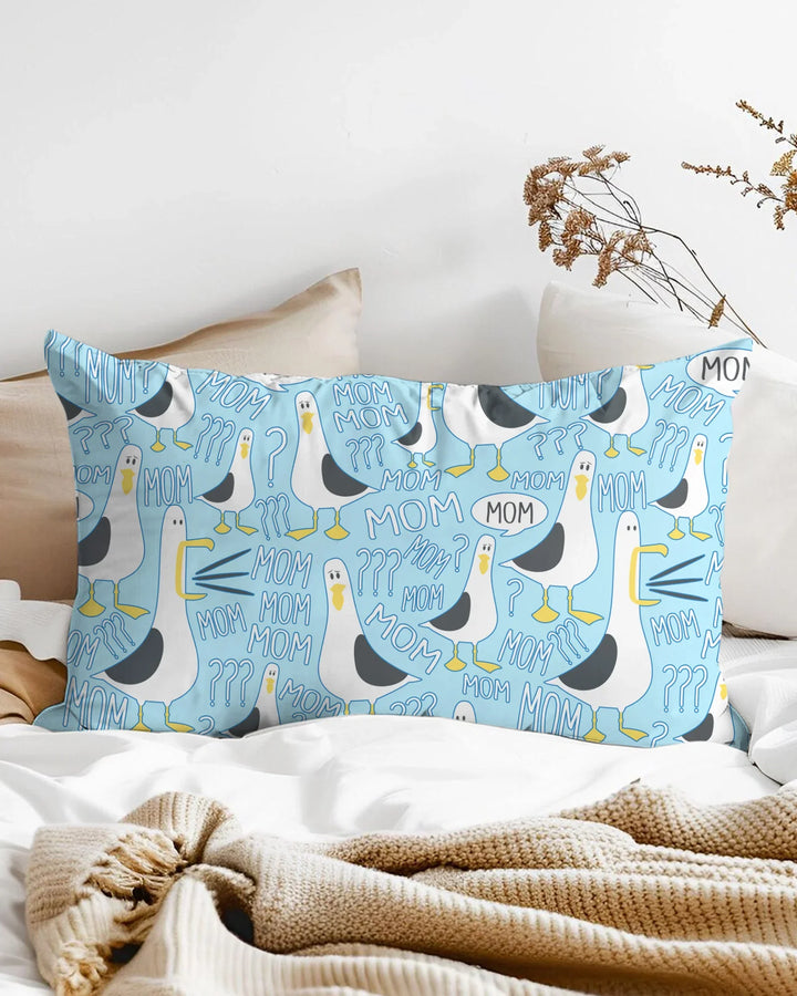Funny Seagull MOM Bamboo Pillow Case