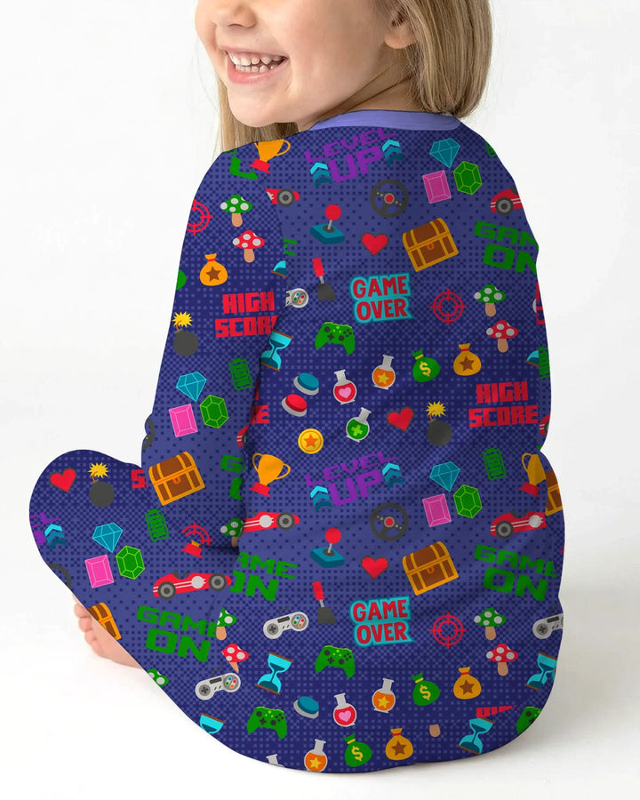 Gamer Mode On Family Matching Bamboo Two Piece Long Sleeve Pajama Set