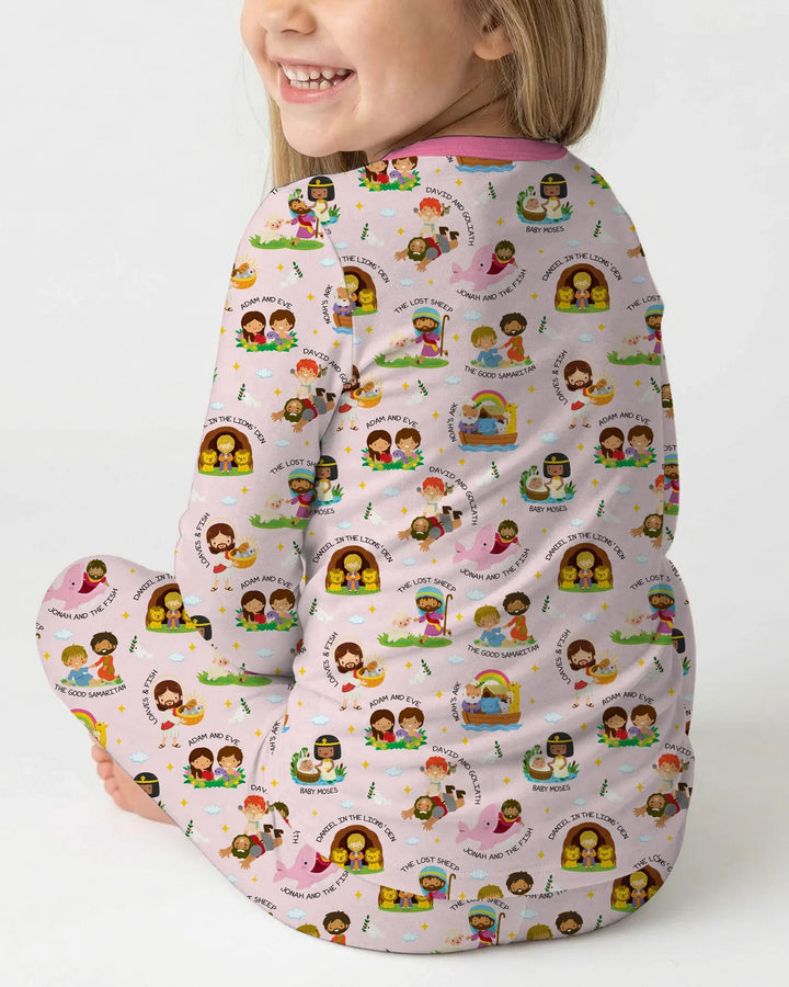 Bible Stories Two Piece Long Sleeve Pajama Set