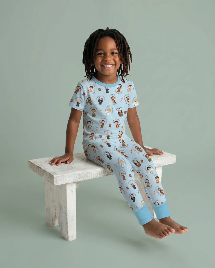 Saints in the Clouds Two Piece Short Sleeve Pajama Set