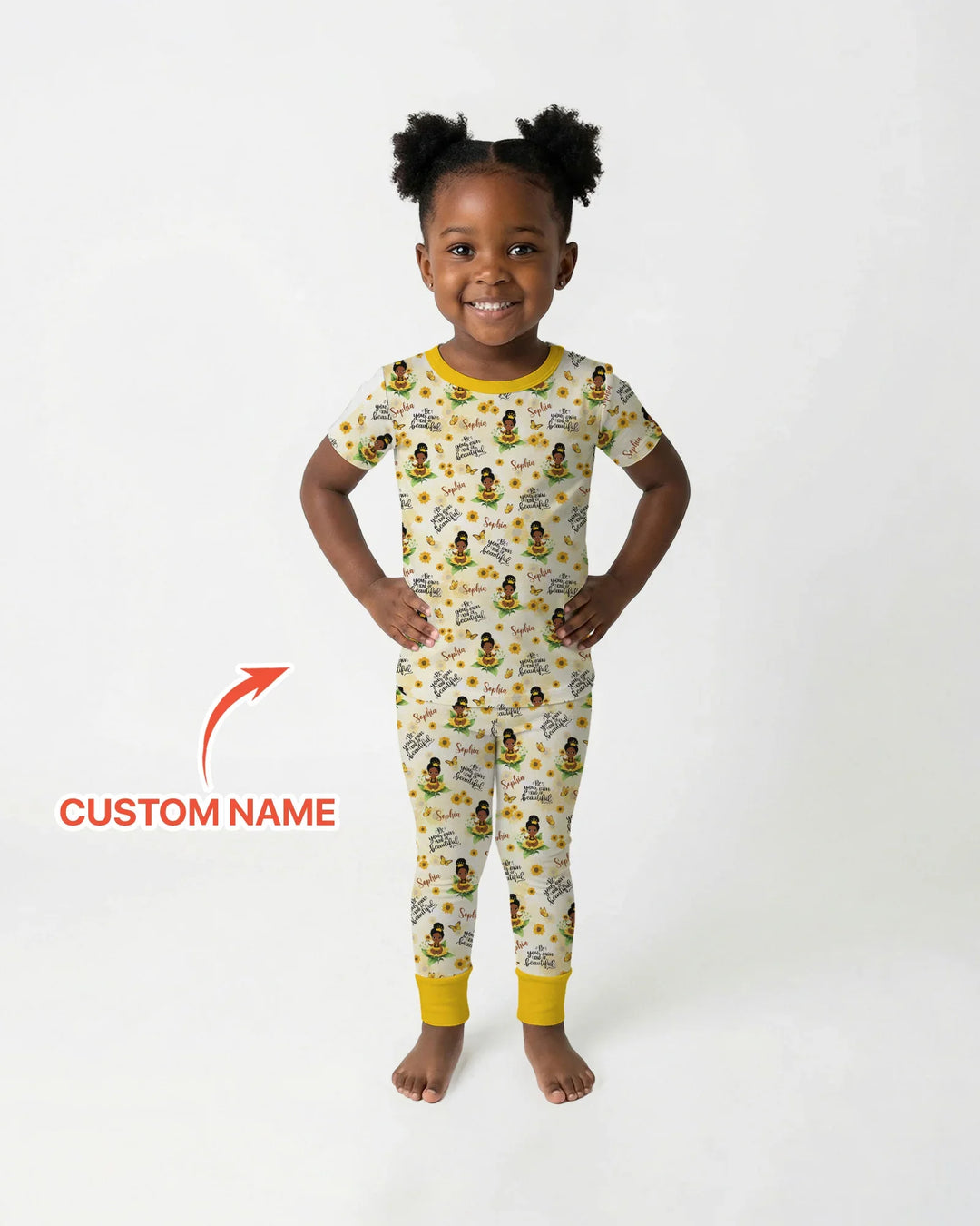 Zweiteiliges, kurzärmliges Pyjama-Set mit Marienkäfern
