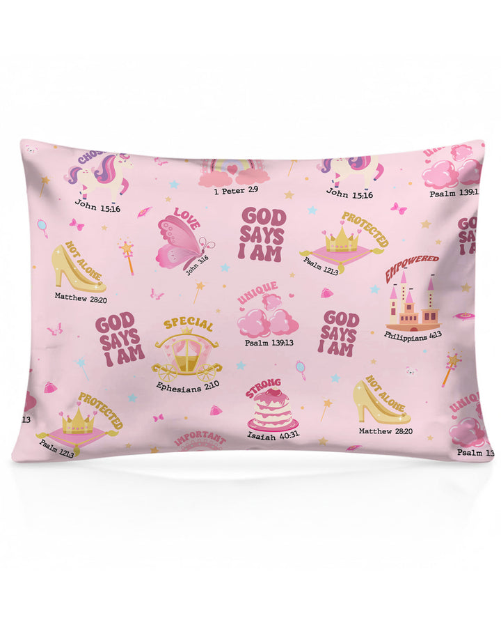 God Says I Am Girl Pillow Case