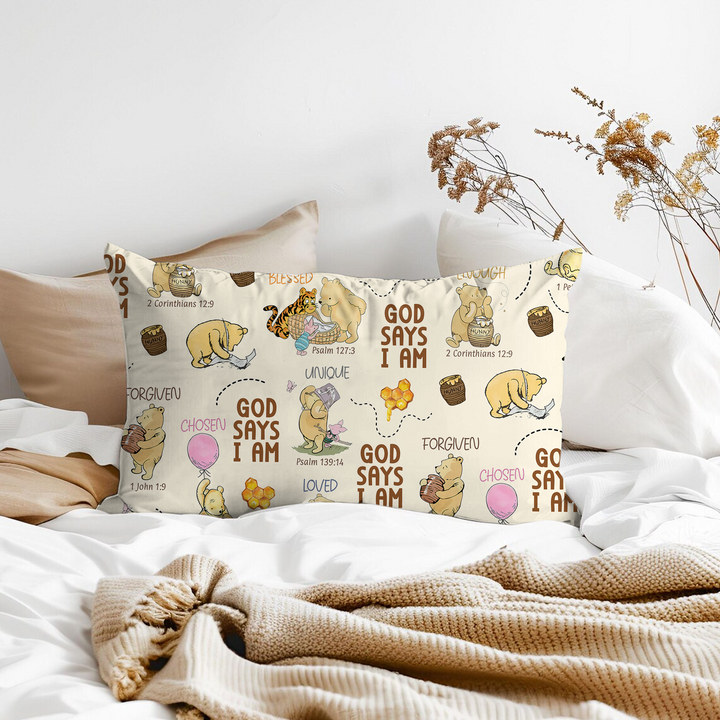 God Says I Am – Little Blessings Pillow Case