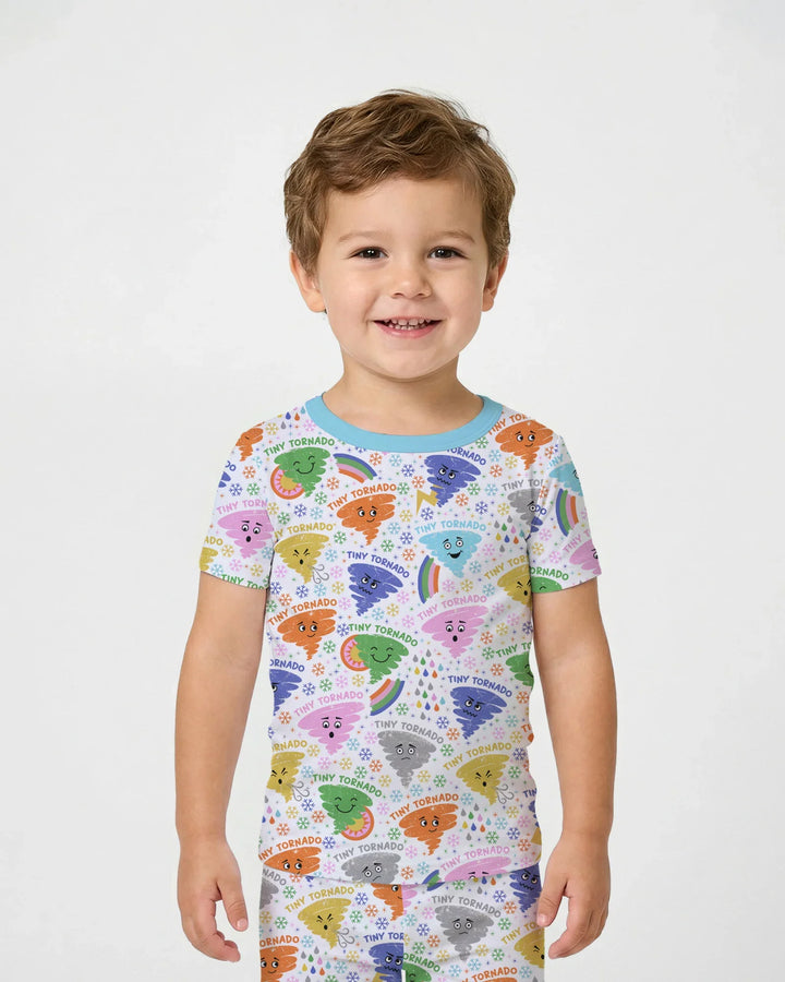 Zweiteiliges, kurzärmliges Pyjama-Set mit Marienkäfern