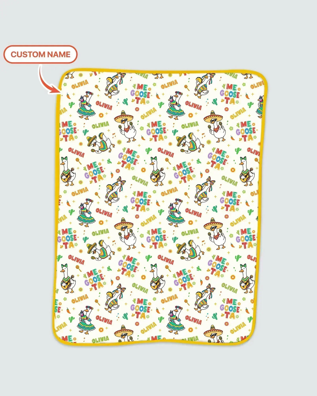 Custom name Me Goose-ta Bamboo Blanket