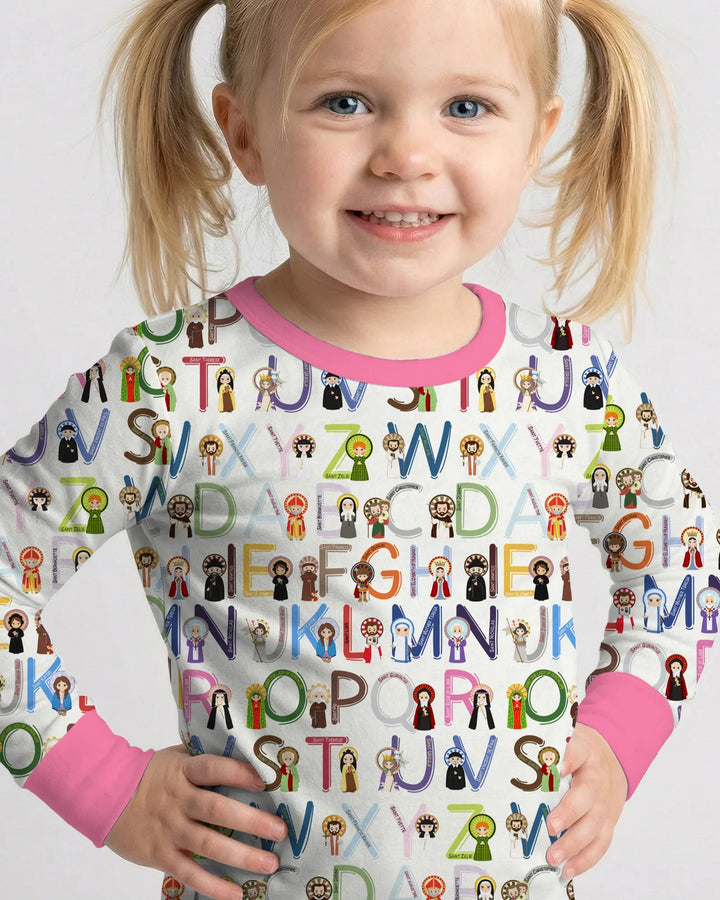 Saint ABCs Bamboo Two Piece Long Sleeve Pajama Set