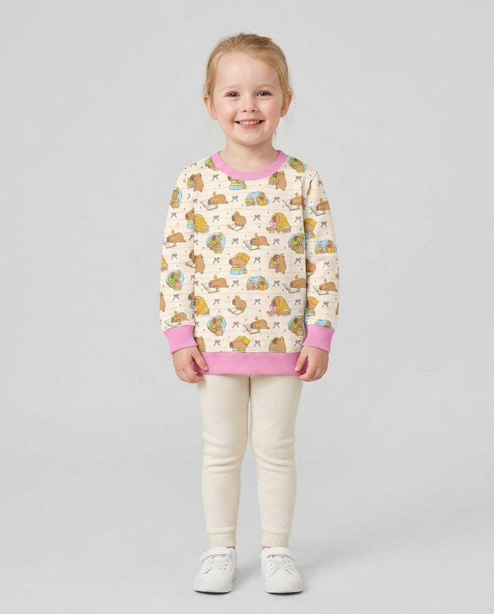 Sweatshirt mit Rundhalsausschnitt aus Bambusfaser