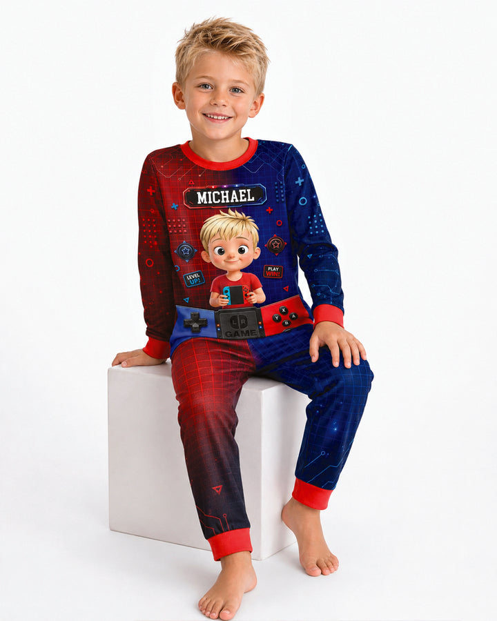 Game Controller Baby Bamboo Two Piece Long Sleeve Pajama Set
