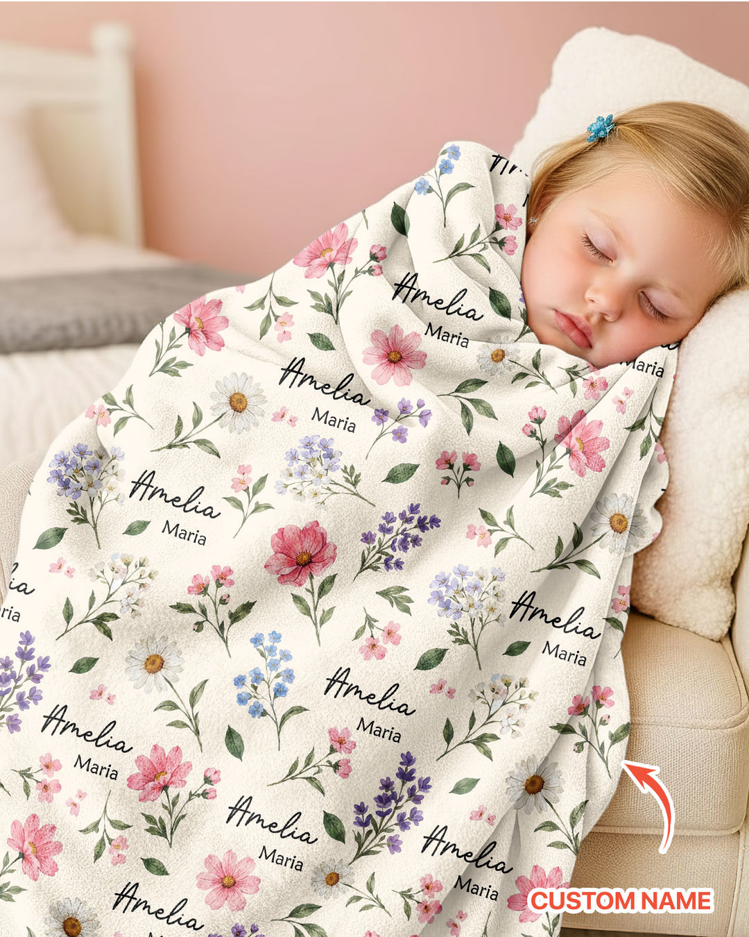 Wildflower Whispers Bamboo Blanket
