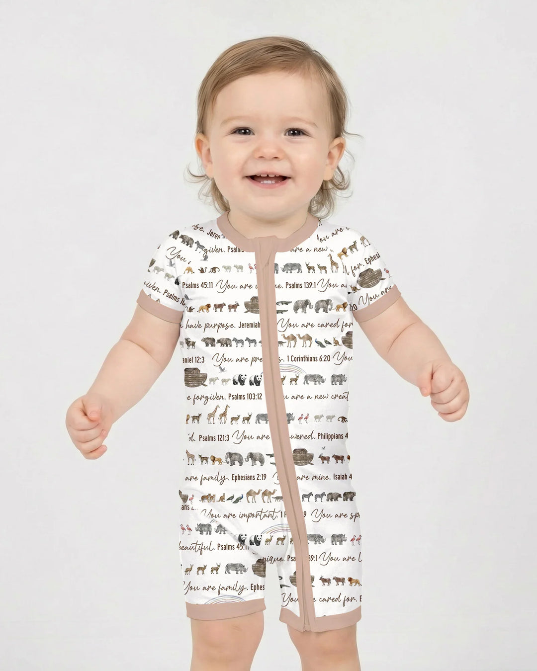 Biblical Noah's Ark Bamboo Shorty Zippy