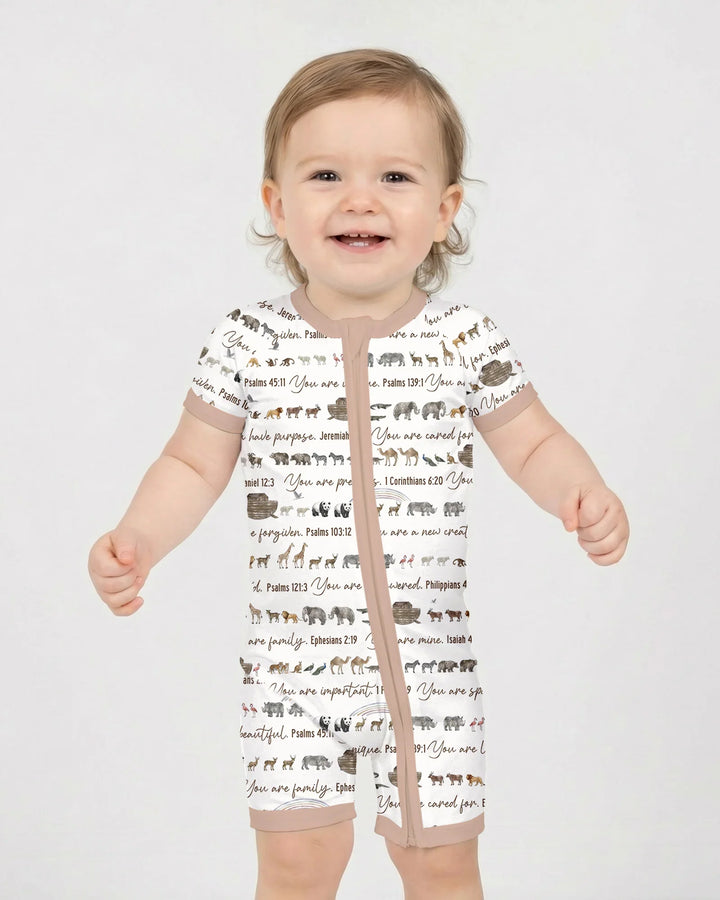 Biblical Noah's Ark Bamboo Shorty Zippy