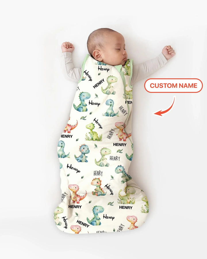 Dinosaur Custom Name Sleep Bag