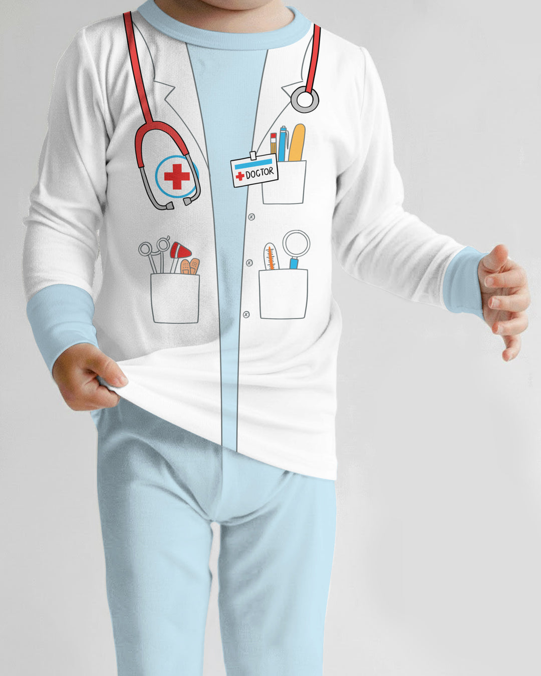 Future Doctor Bamboo Two Piece Long Sleeve Pajama Set