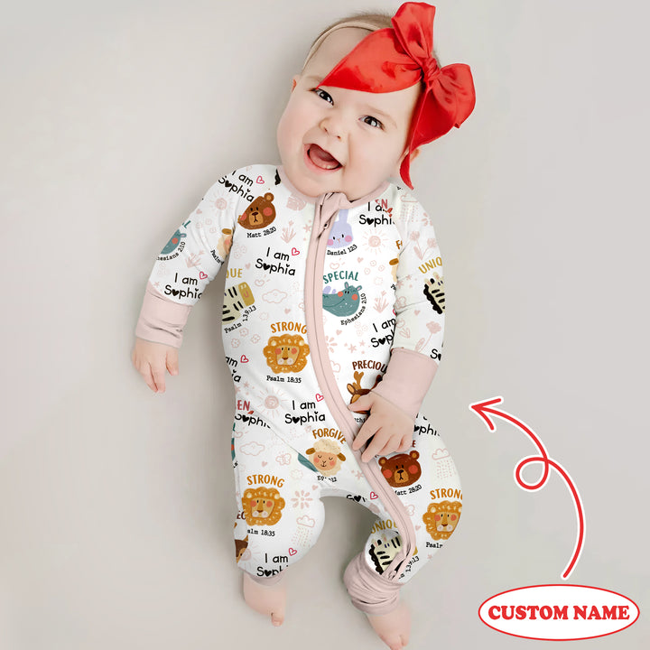 God’s Little Zoo Custom Name Convertible Zippy