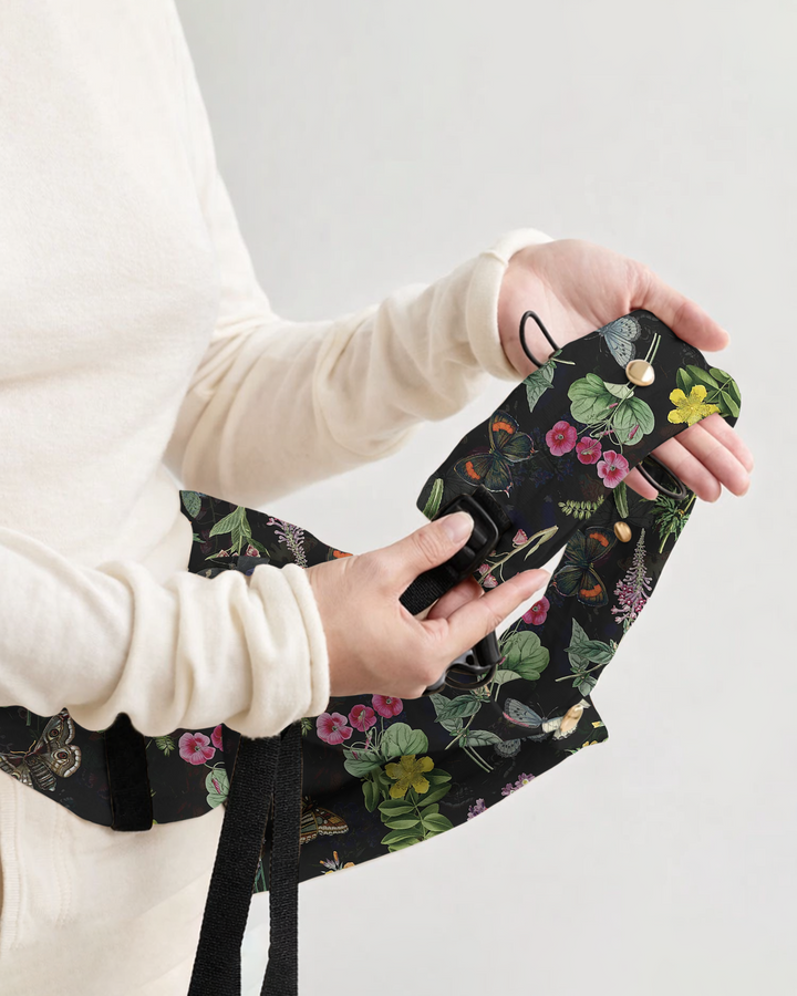 Midnight Botanical Butterfly Garden Baby Carrier