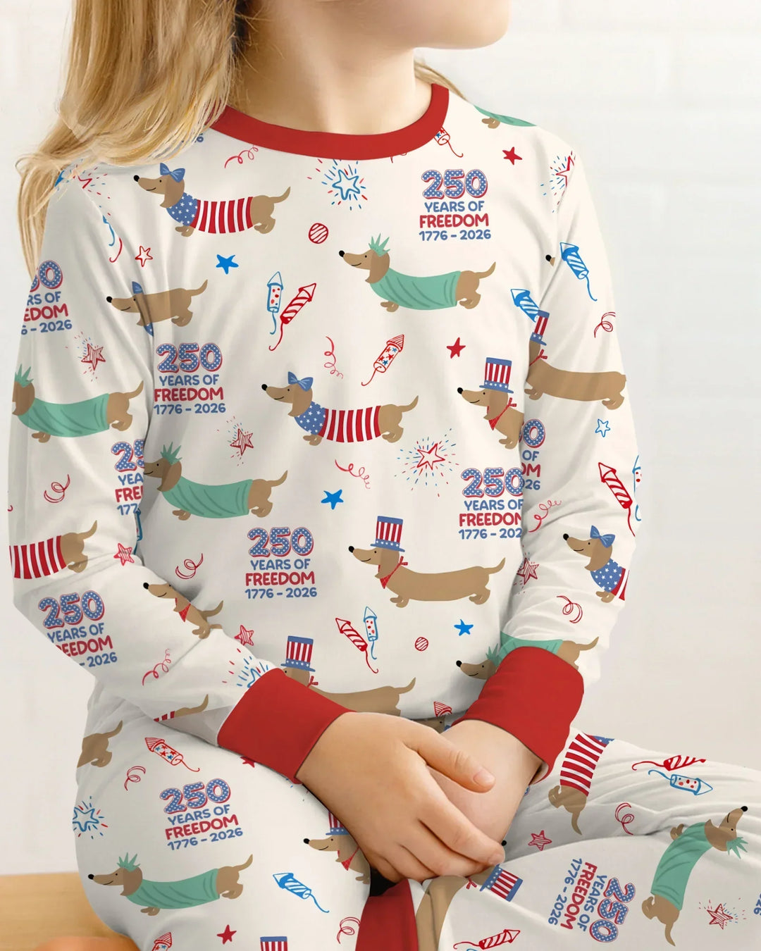 250 Years Of Freedom Two Piece Long Sleeve Pajama Set