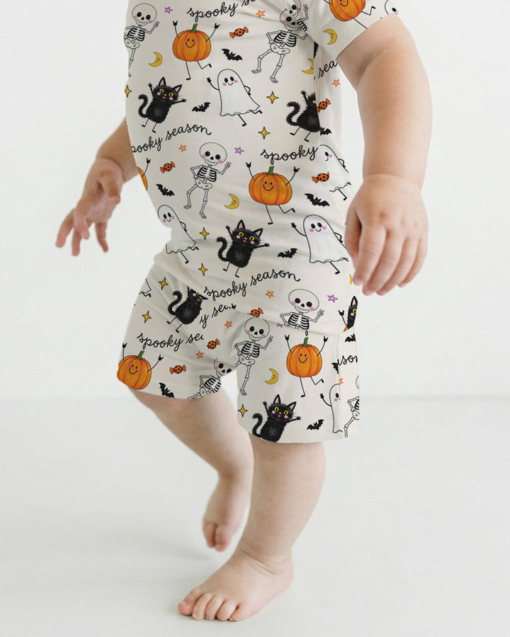 Hangin’ With My Boos Bamboo Two Piece Short Sleeve Shorts Pajama Set