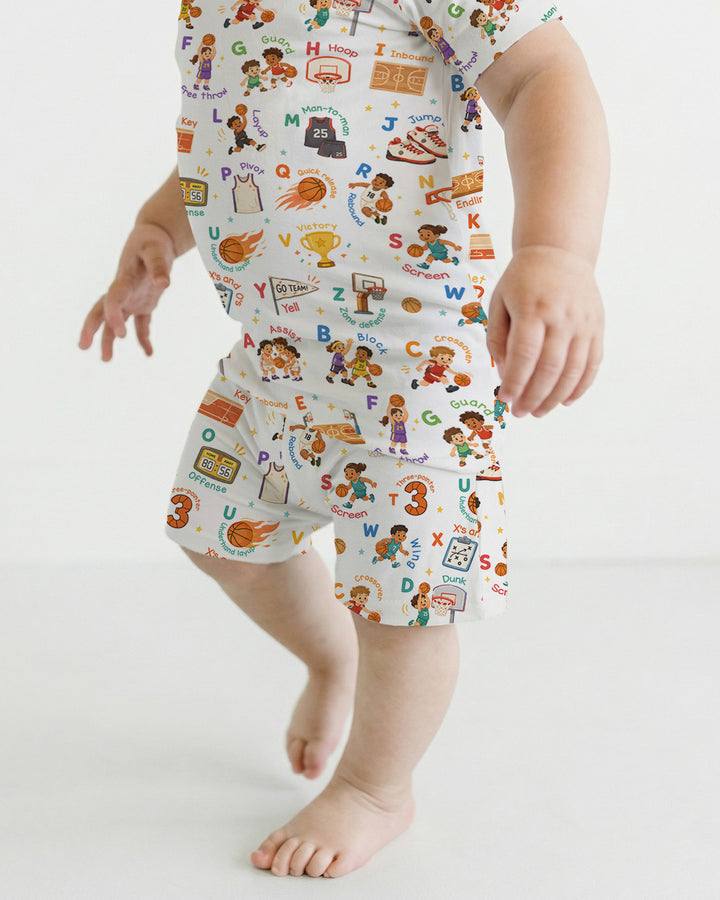 Schlafanzug-Set zweiteilig, kurze Ärmel, kurze Hose, Bambus