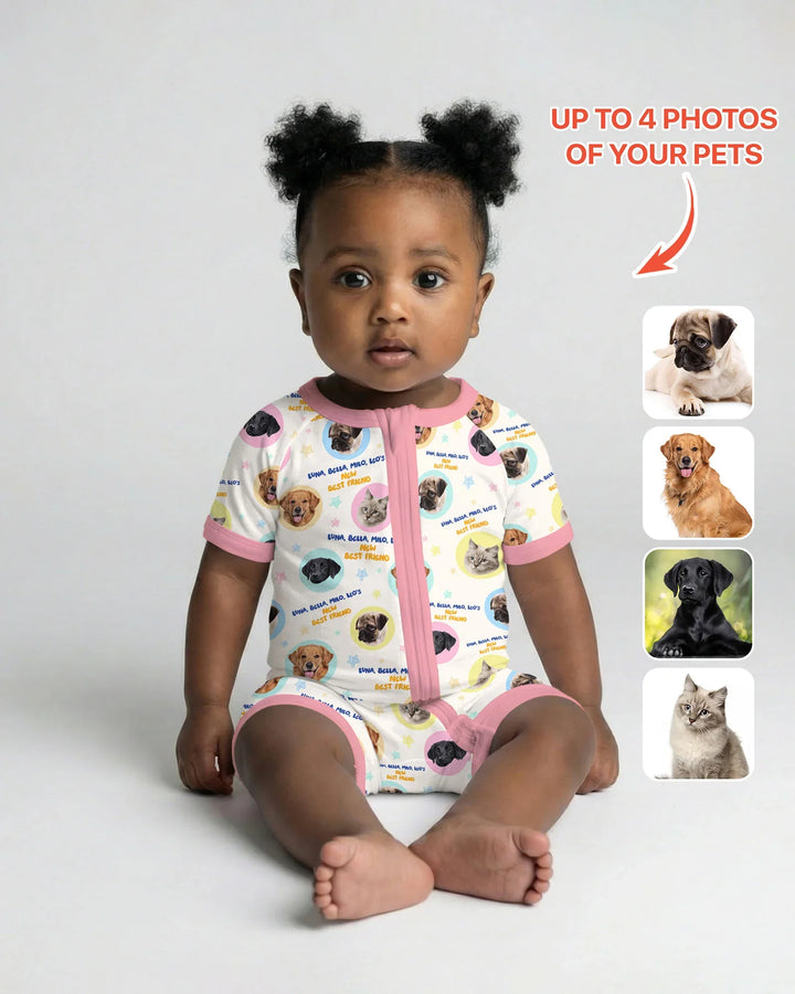 New Best Friend Custom Name And Pet Photos Shorty Zippy