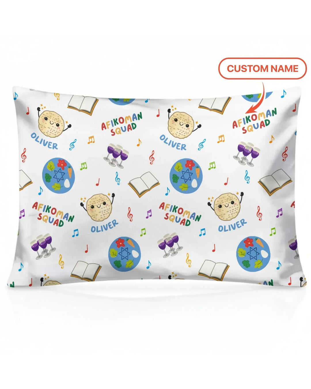 Custom Name Passover Afikoman Squad Pillow Case