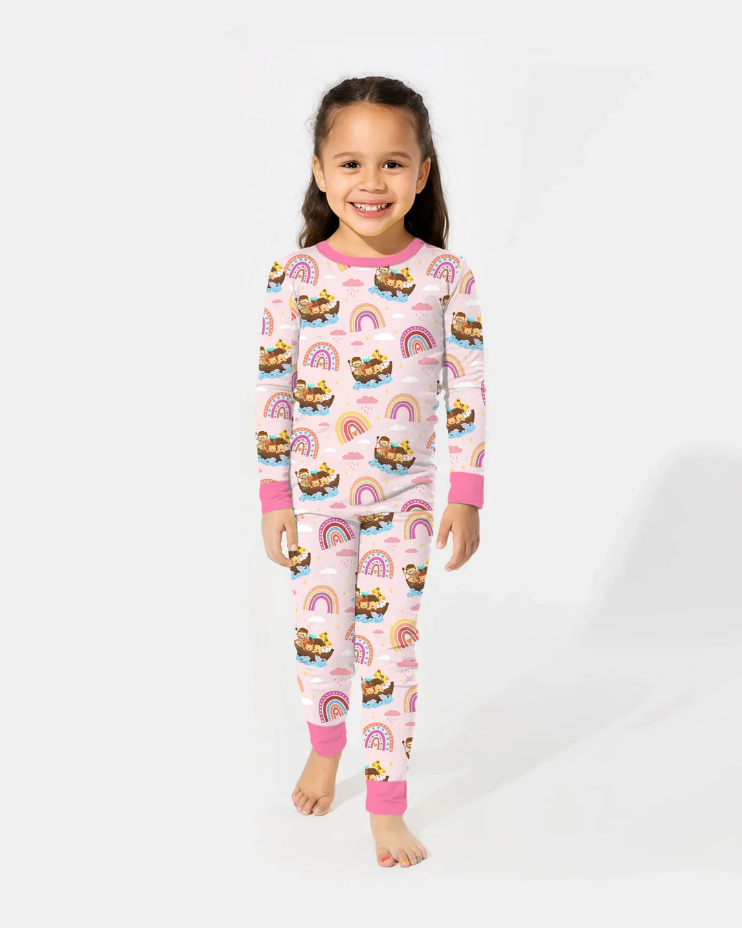 Noah’s Ark & God’s Rainbow Promise Two Piece Long Sleeve Pajama Set