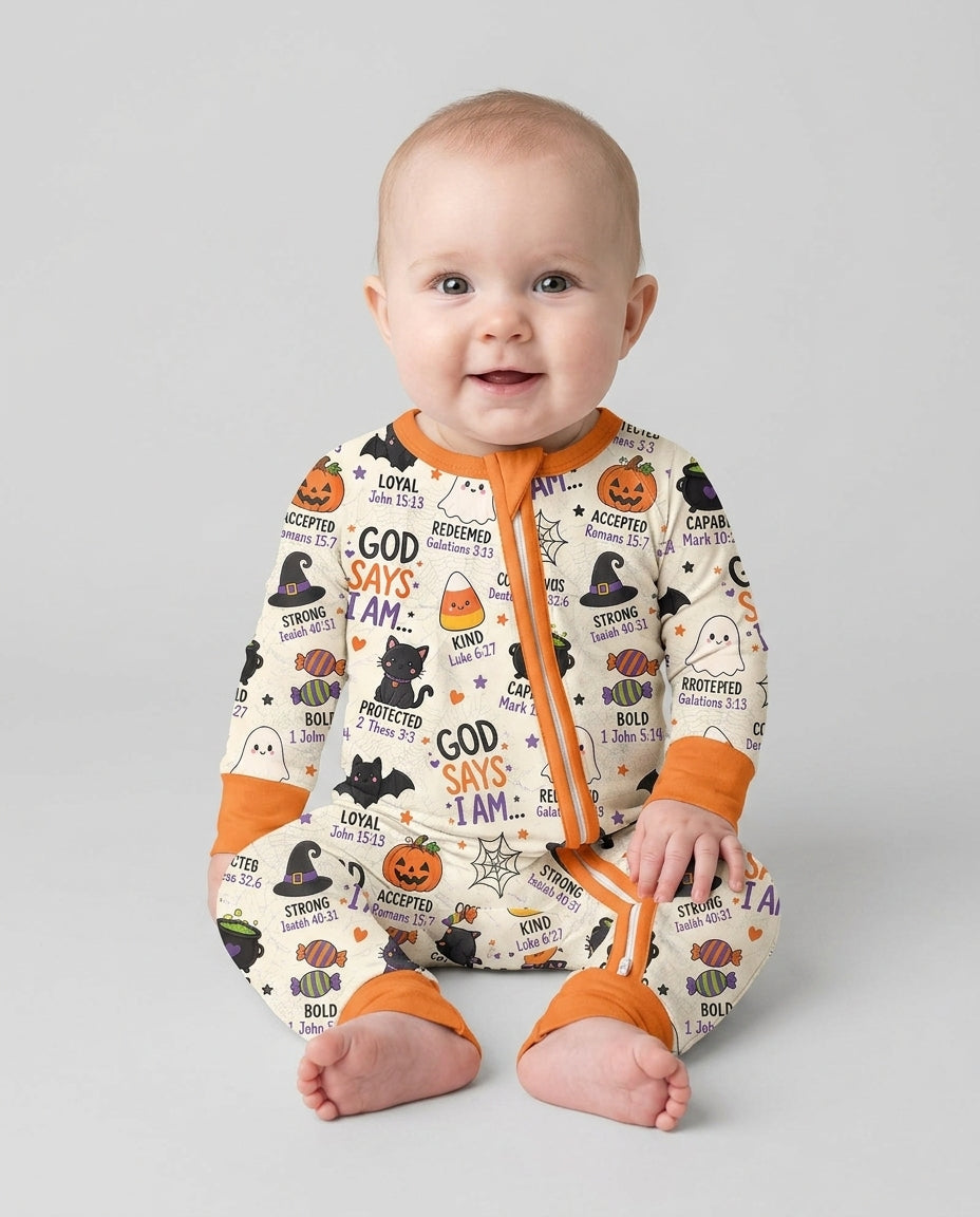 Halloween God Says I Am Bamboo Convertible Zippy