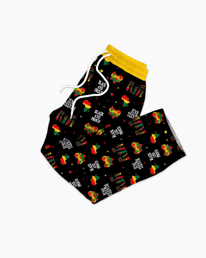 Juneteenth Black and Proud Bamboo Men's Pajama Set