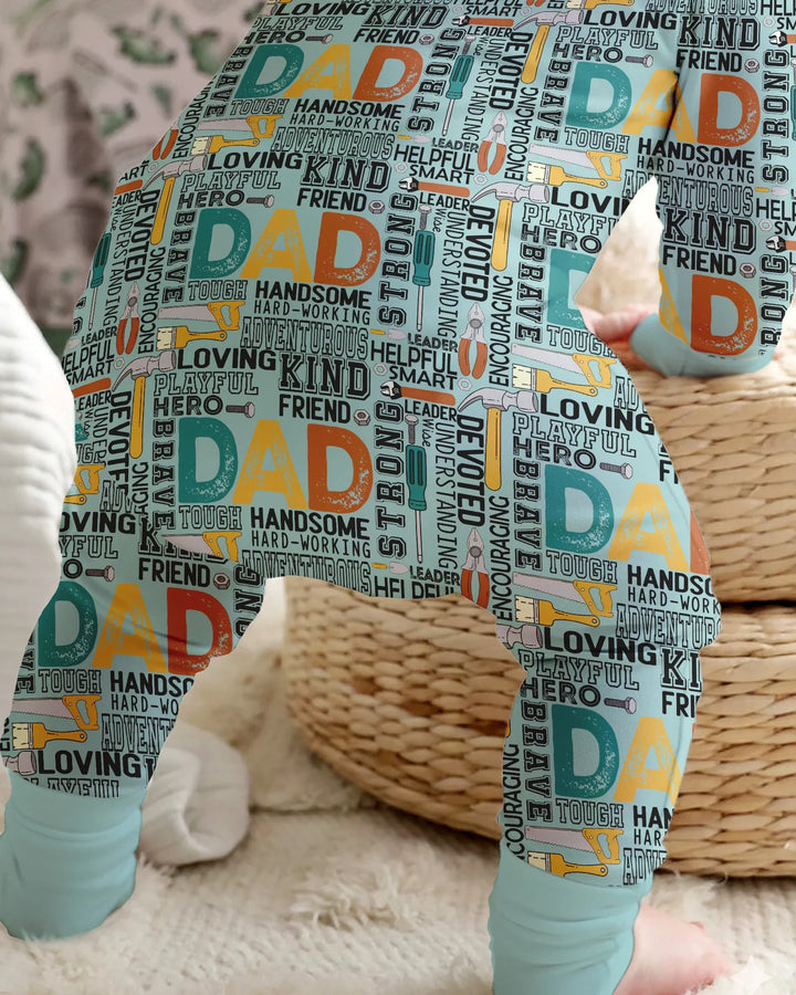 Dad Word Collage Bamboo Convertible Zippy