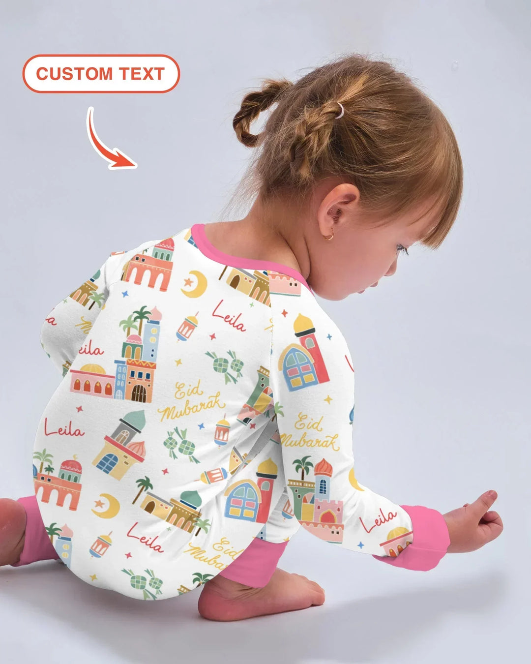 Eid Mubarak Custom Name Convertible Zippy