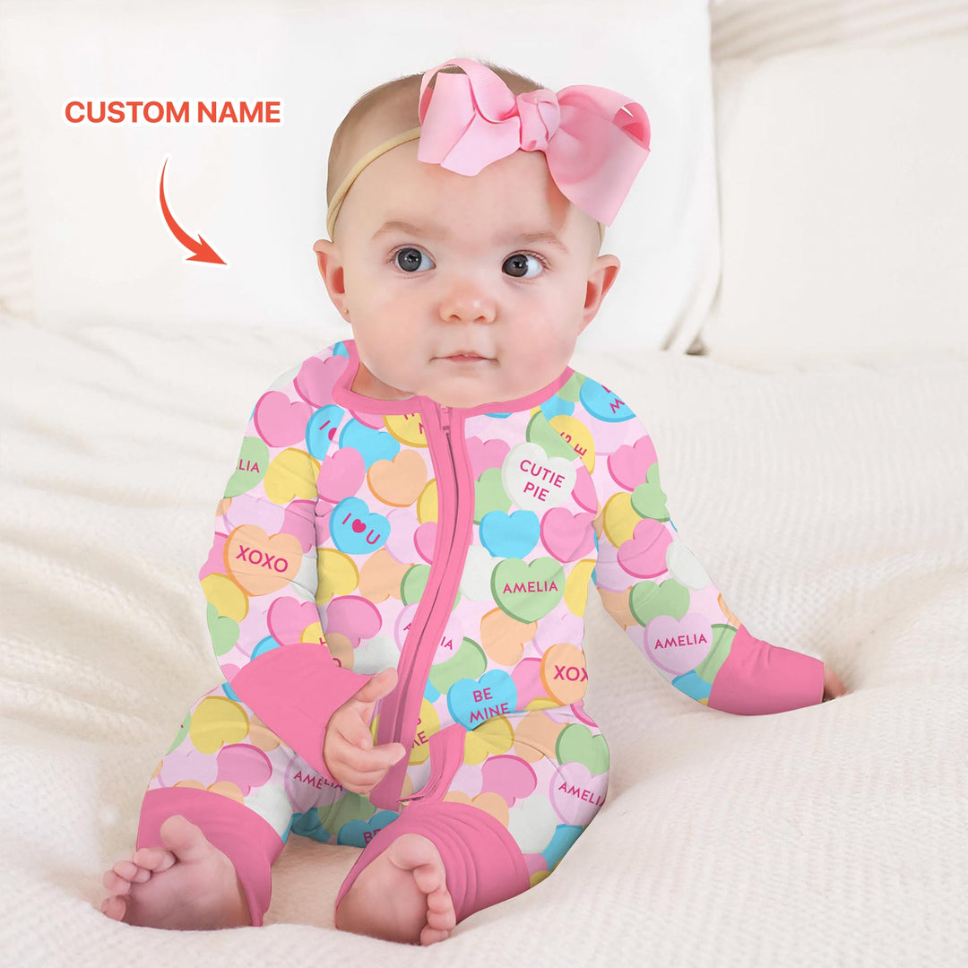 Valentine Candy Crush Family Matching Convertible Zippy