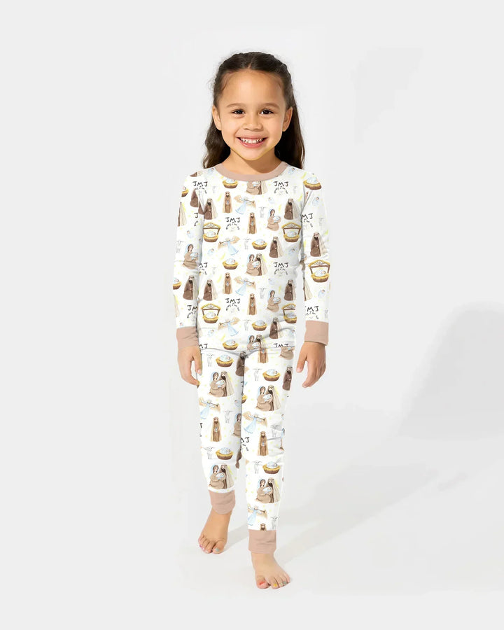 Holy Family Two Piece Long Sleeve Pajama Set