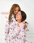Custom Name Easter Dachshunds Family Matching Bamboo Women Pajama Set