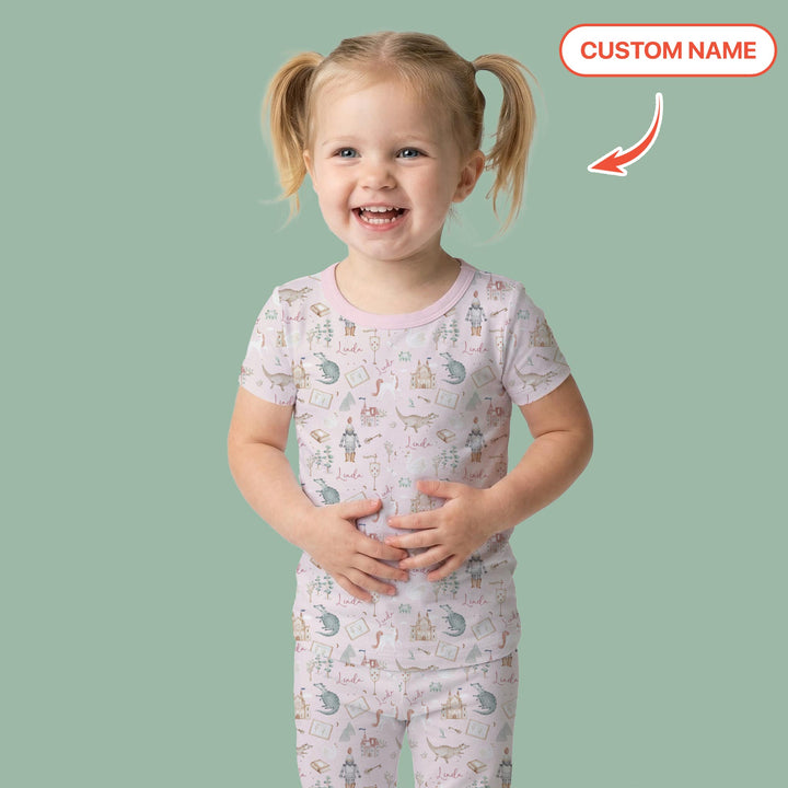 Zweiteiliges, kurzärmliges Pyjama-Set mit Marienkäfern