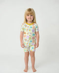 SoftBall Mom Saves The Days Two Piece Short Sleeve Shorts Pajama Set