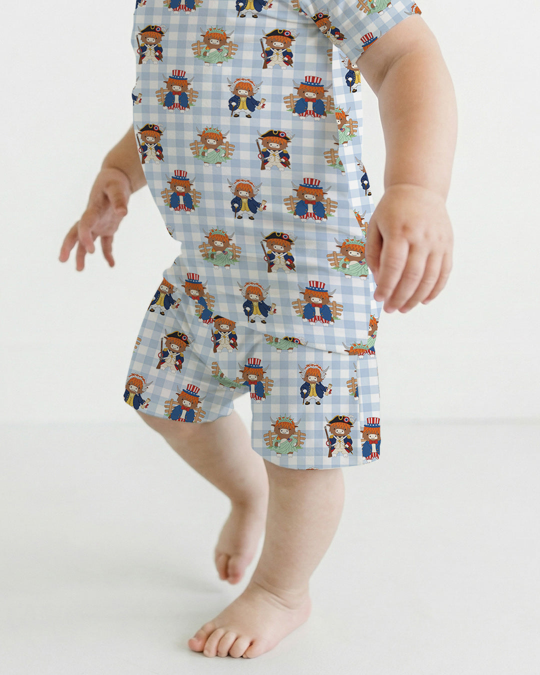 Schlafanzug-Set zweiteilig, kurze Ärmel, kurze Hose, Bambus