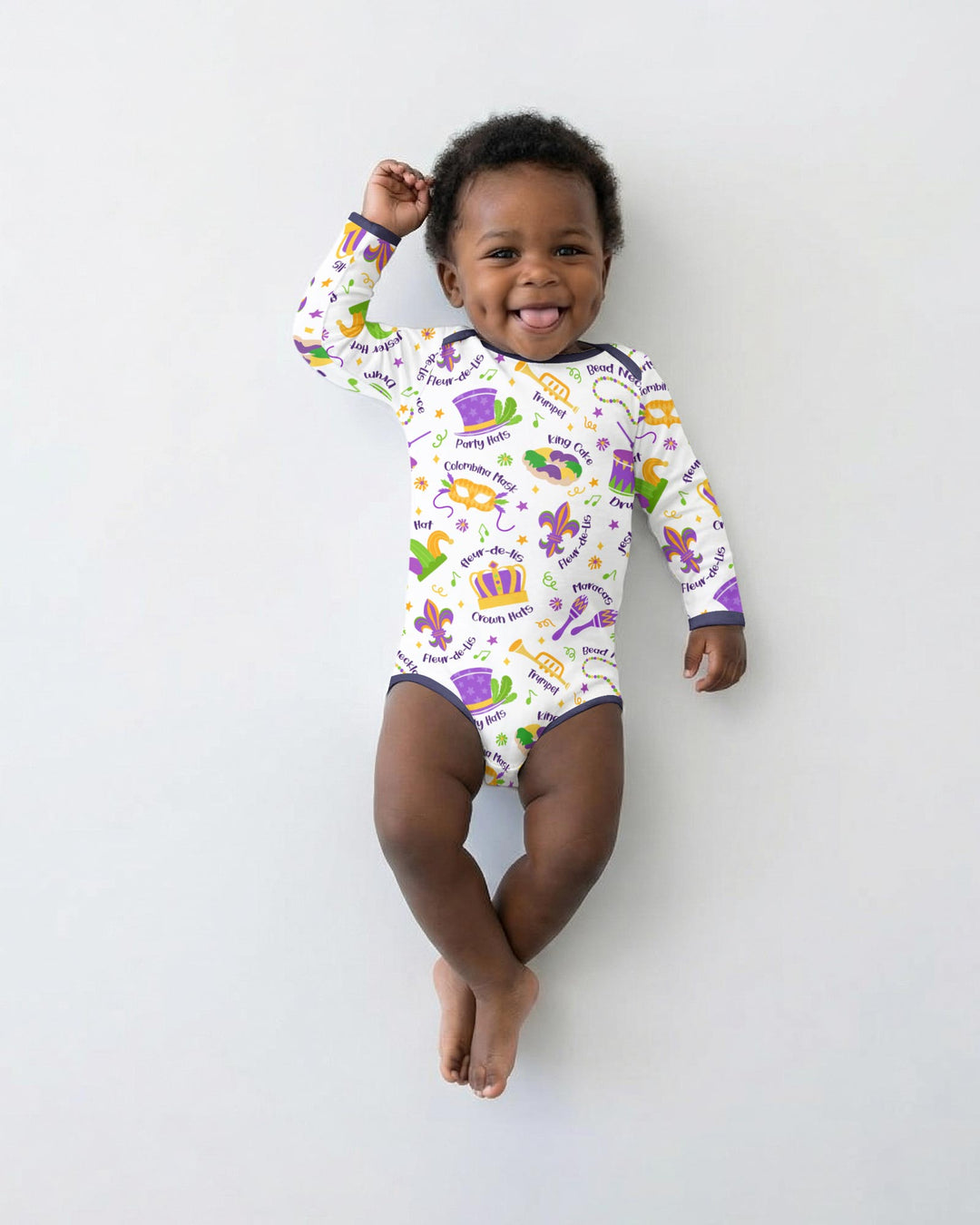 Mardi Gras Family Matching Bodysuit