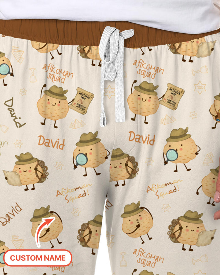 Custom Name Passover Afikoman Men's Pajama Set