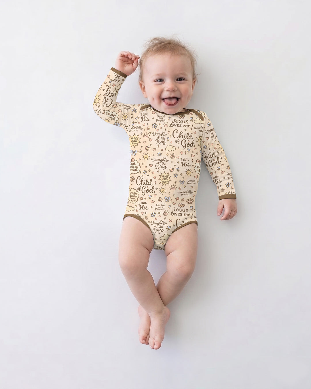 Child Of God Jesus Loves Me Bamboo Bodysuit