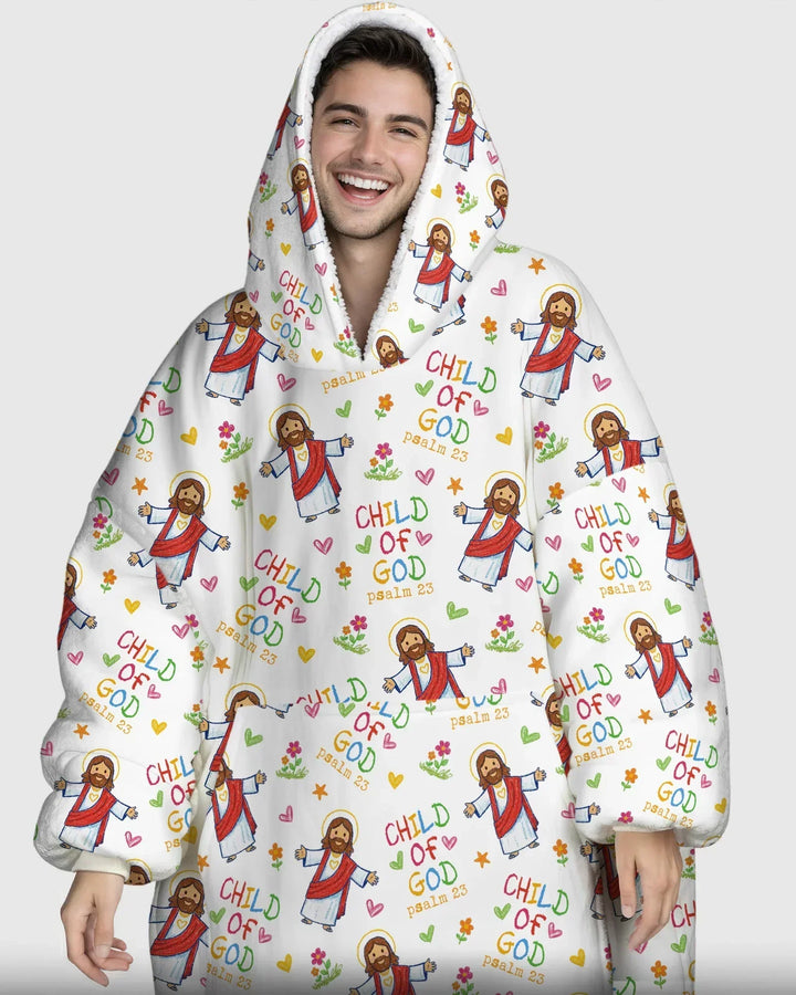Jesus Loves Me Bamboo Blanket Hoodie