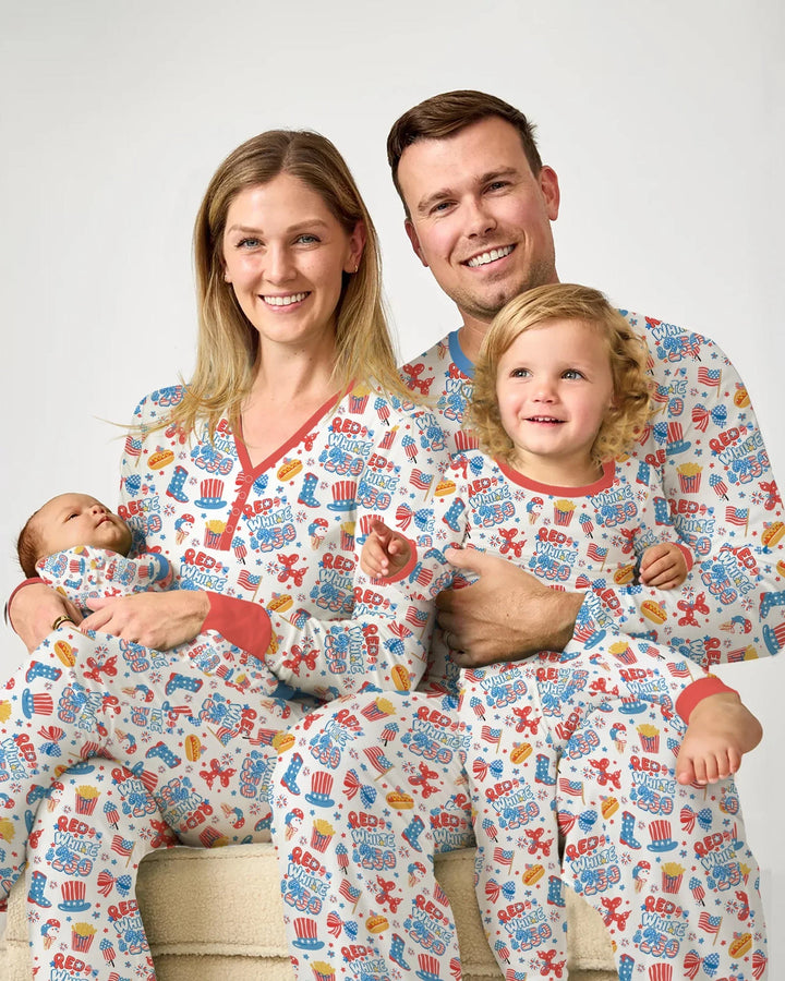 Red White & 250 Bamboo Men's Pajama Set