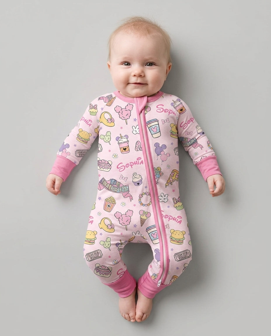 Custom Name Magical Trip Bamboo Convertible Zippy
